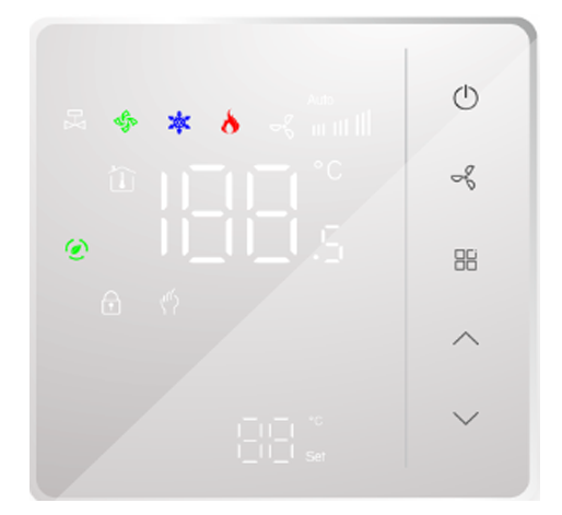 ترموستات فن کوئل سه دور zigbee